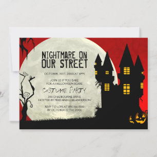 Customisable Halloween Costume Party Invitation