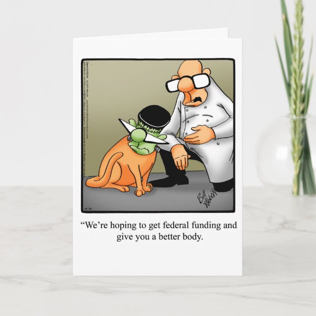 Customisable Halloween Humour Greeting Card (Front)