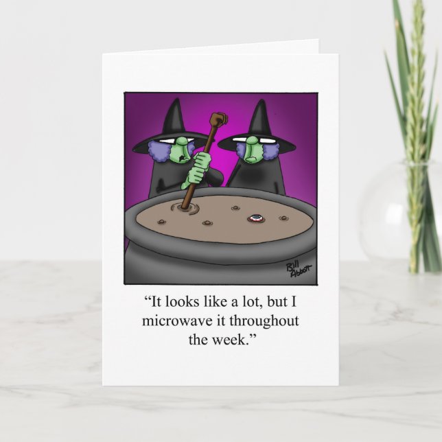 Customisable Halloween Humour Greeting Card (Front)