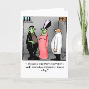 Customisable Halloween Humour Greeting Card