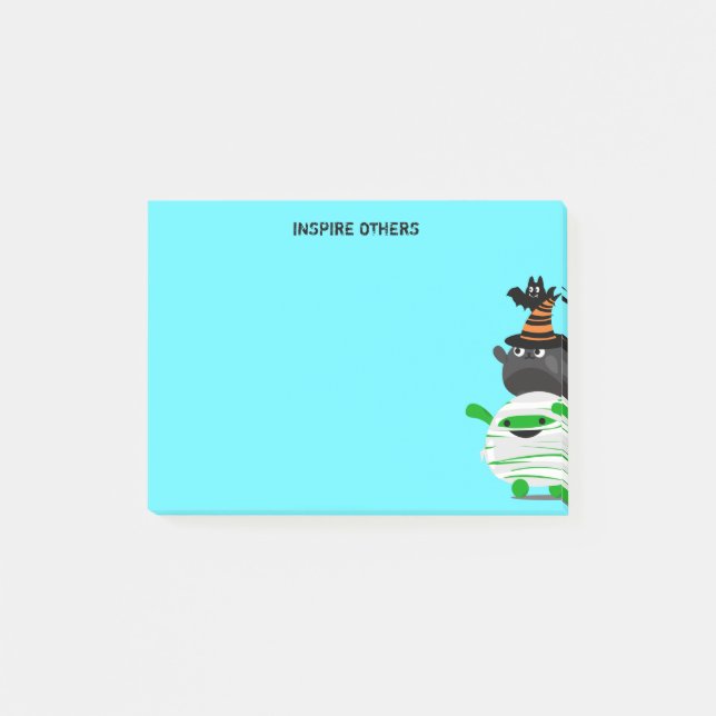 Customisable Halloween - Mochi Mummy Leader Post-it Notes (Front)