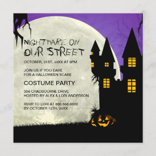 Customisable Halloween Party Invitation