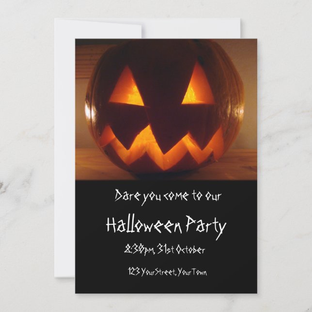Customisable Halloween Party Invitation (Front)