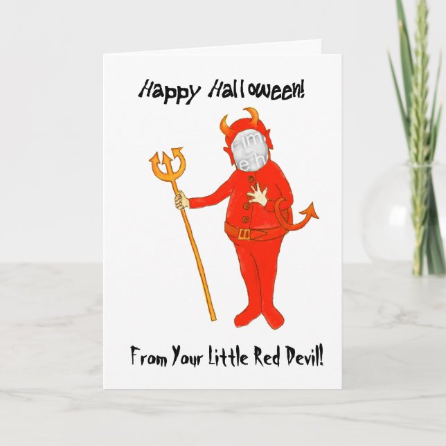 Customisable Halloween Photo Card (Front)
