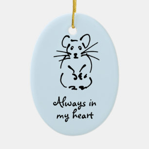 Customisable Hamster Memorial Ornament