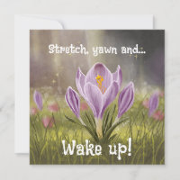 Customisable Hand Drawn Crocus Flowers