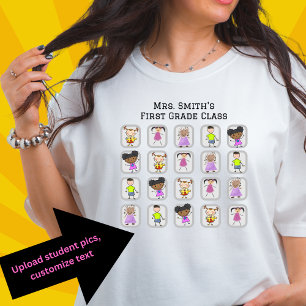 Customisable Hand Drawn Student Picture T-Shirt