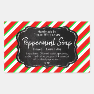 Customisable Handmade Christmas Soap Label