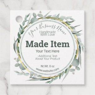 Customisable Handmade Hobby Craft DIY Business Favour Tags