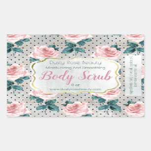 Customisable Handmade Vintage Body Scrub Label