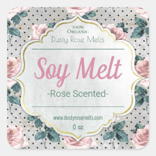 Customisable Handmade Vintage Soy Melt Label