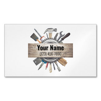 Customisable handyman contractor tools v1 	Magnetic business card