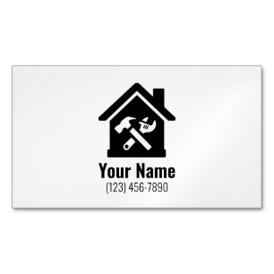 Customisable handyman home repairs 	Magnetic business card