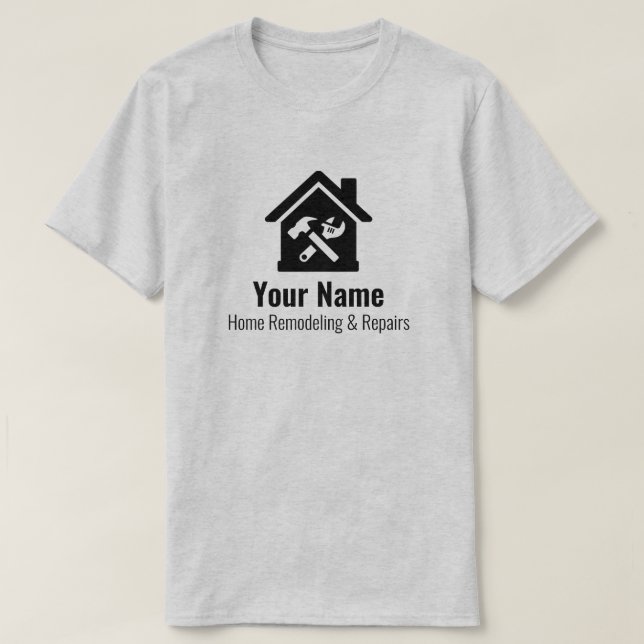 Customisable handyman home repairs T-Shirt (Design Front)