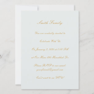 Customisable Hanukkah Invitation