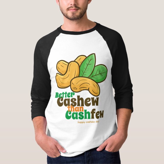 Customisable Happy Cashew Day T-Shirt (Front)
