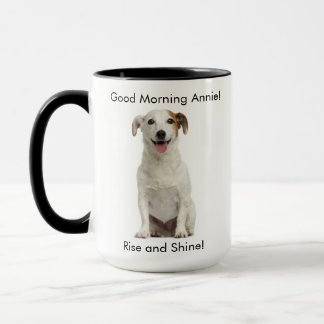 Customisable Happy Jack Russell Dog Mug