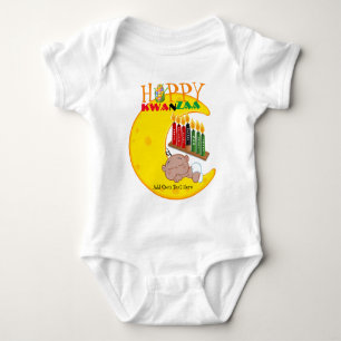 Customisable Happy KWANZAA 7 Principles Baby Bodysuit