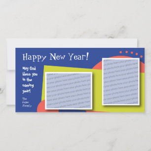 Customisable Happy New Year Photo Card