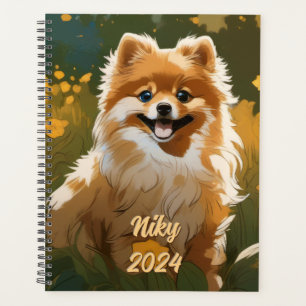 Customisable Happy Pomeranian Planner