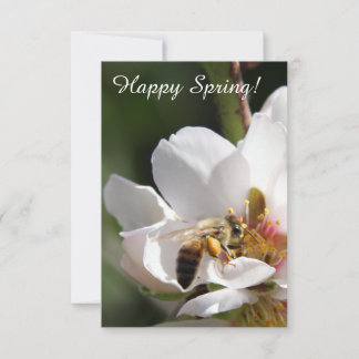 Customisable "Happy Spring" Card with Bee Photo