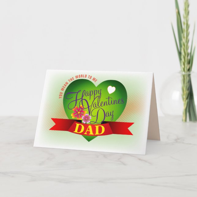 Customisable Happy Valentines Holiday Card (Front)