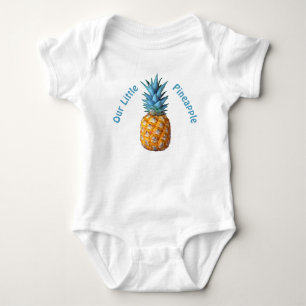 Customisable Hawaiian Pineapple Baby Clothes Bodysuit