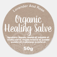 Customisable Healing Balm Label