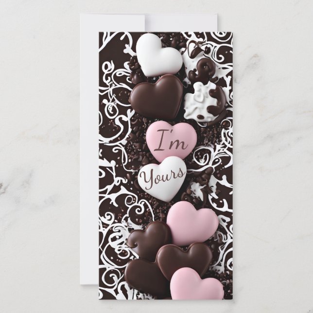 Customisable Heart-Framed Valentine's Card (Front)