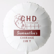 Customisable Heart Sketch CHD Helium Balloon