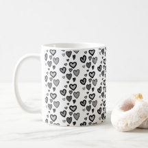 Customisable Hearts Coffee Mug