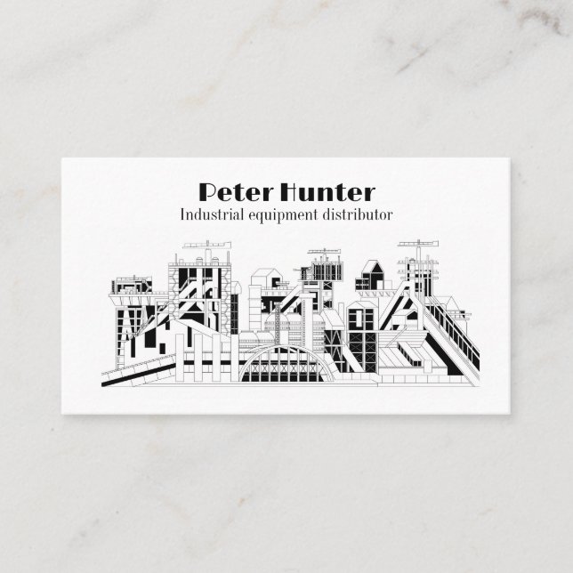 Customisable Heavy Industry Business Card (Front)
