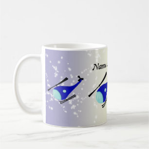 Customisable helicopter coffee mug