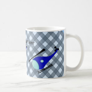 Customisable helicopter coffee mug