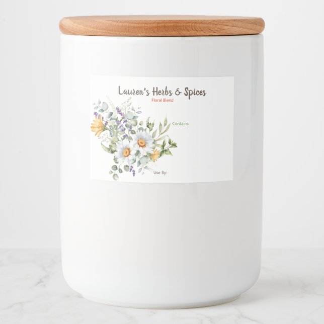 Customisable Herbs & Spices Labels (Front)