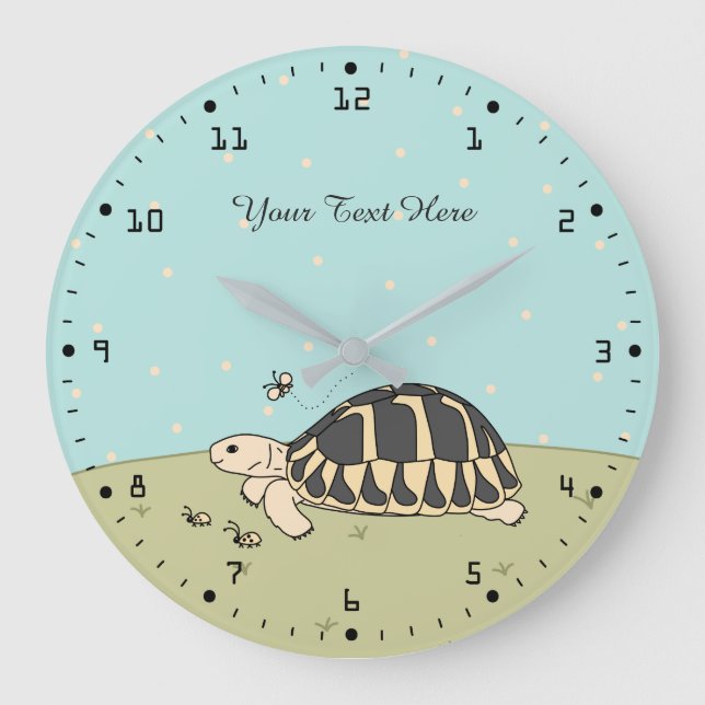 Customisable Hermann’s Tortoise Clock (Front)