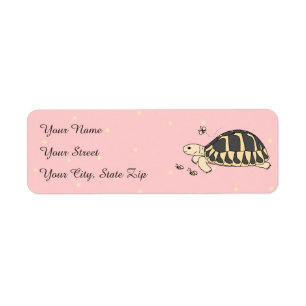 Customisable Hermann's Tortoise Labels