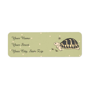 Customisable Hermann's Tortoise Labels