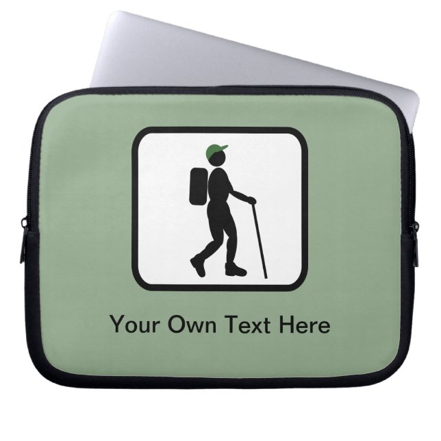 Customisable Hiker Logo Laptop Sleeve (Front)