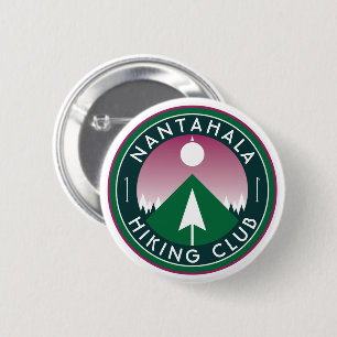 customisable hiking club mountain 6 cm round badge