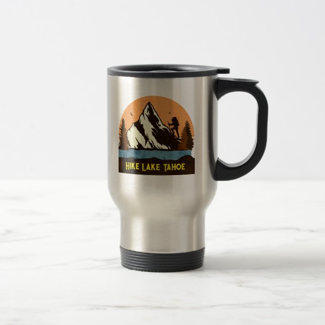 Customisable Hiking the Spectacular Wonders  Travel Mug (Right)
