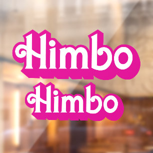 Customisable Himbo Window Cling