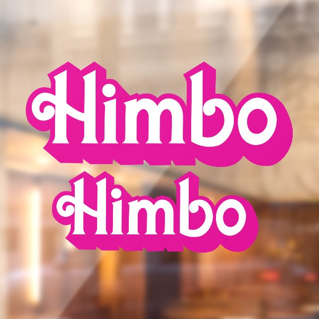 Customisable Himbo Window Cling (Sheet 2)
