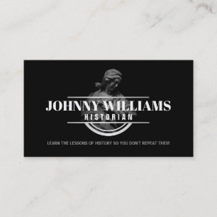 Customisable Historian Business Cards