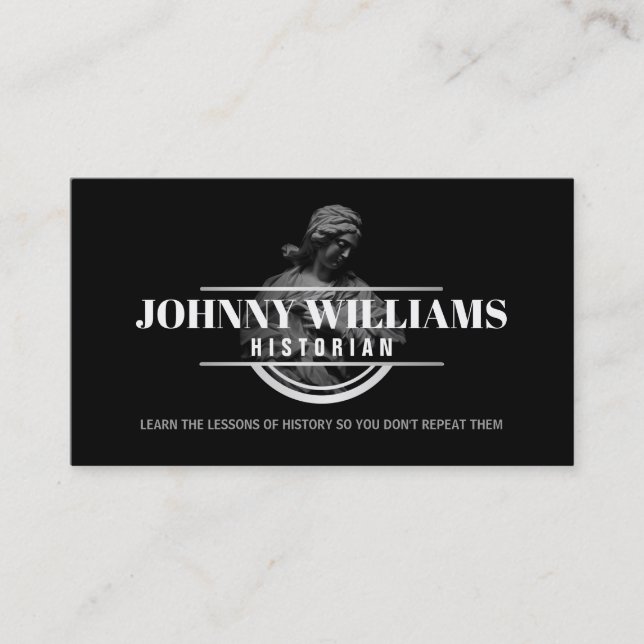 Customisable Historian Business Cards (Front)