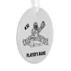 Customisable Hockey Goaltender Ornament