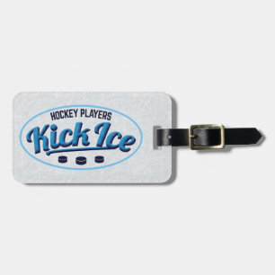 Customisable Hockey Players Kickice Luggage Tag