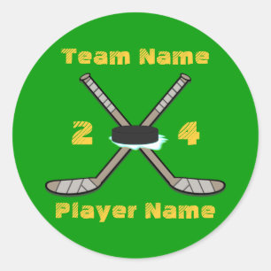 Customisable Hockey Stickers