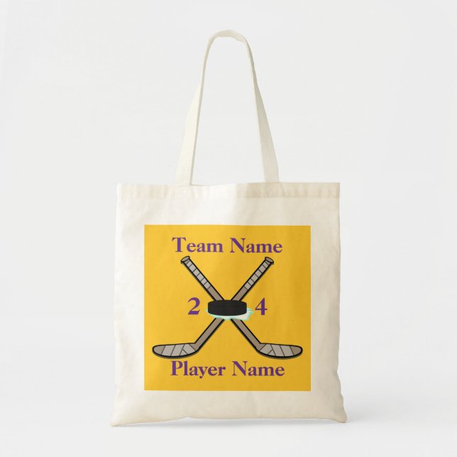 Customisable Hockey Tote Bag (Front)