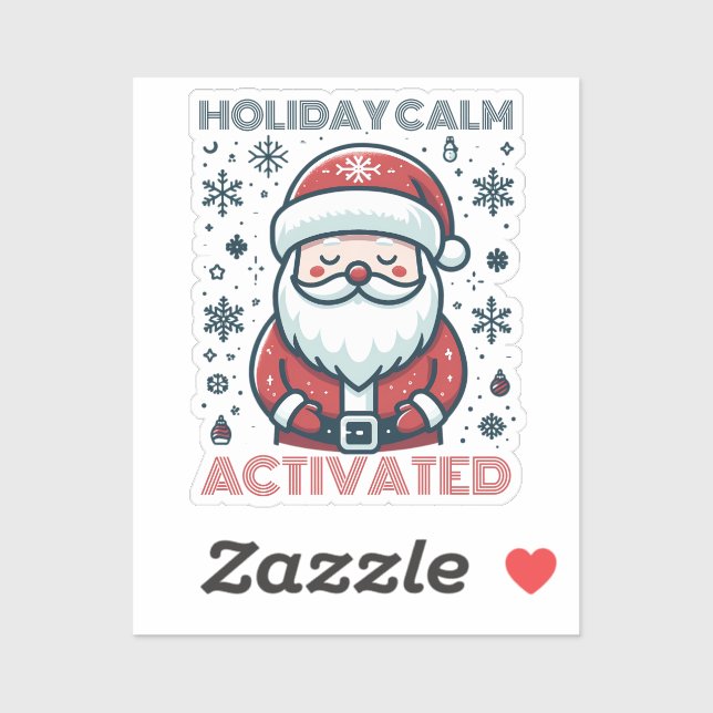 Customisable Holiday Calm Santa  (Sheet)